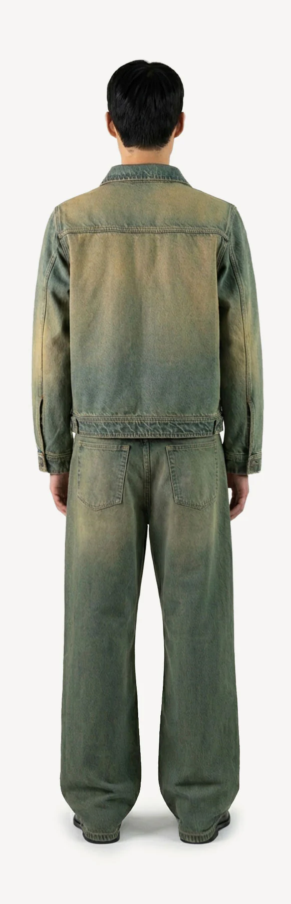 Faded Burn Light Blue Relaxed Denim Jacket. - Image 6