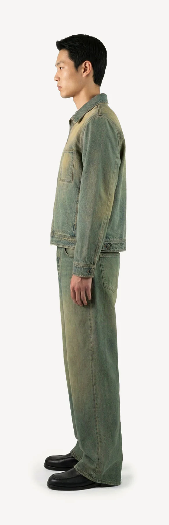 Faded Burn Light Blue Relaxed Denim Jacket. - Image 8