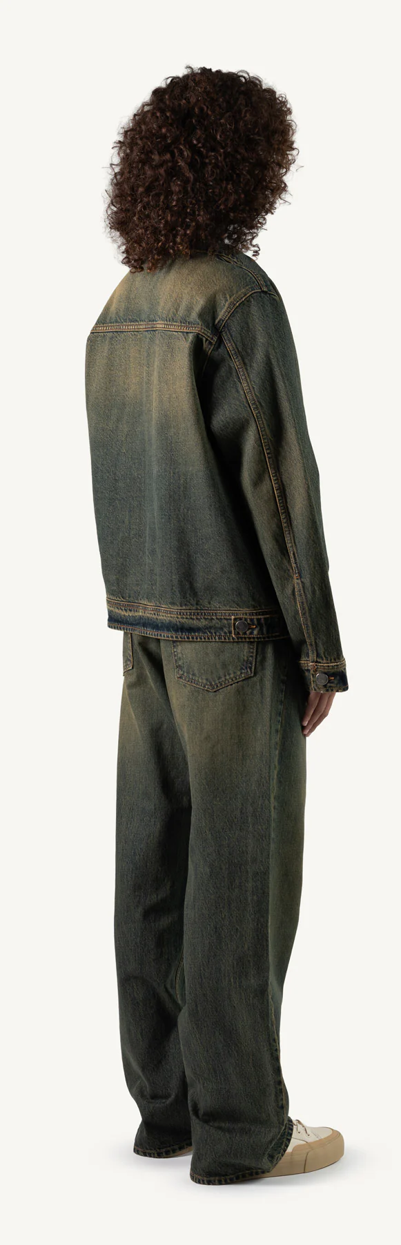 Faded Burn Storm Blue Relaxed Denim Jacket. - Image 13