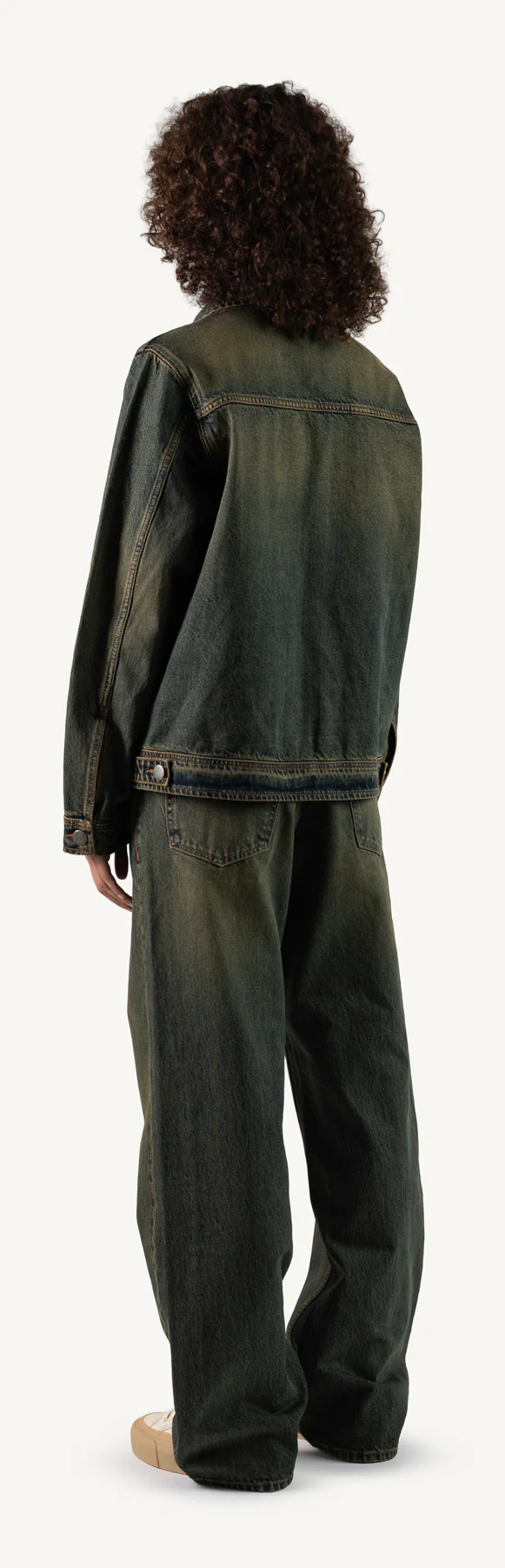 Faded Burn Storm Blue Relaxed Denim Jacket. - Image 15