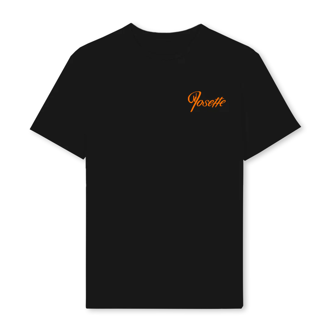 FADED JOSETTE Black Regular Tee.