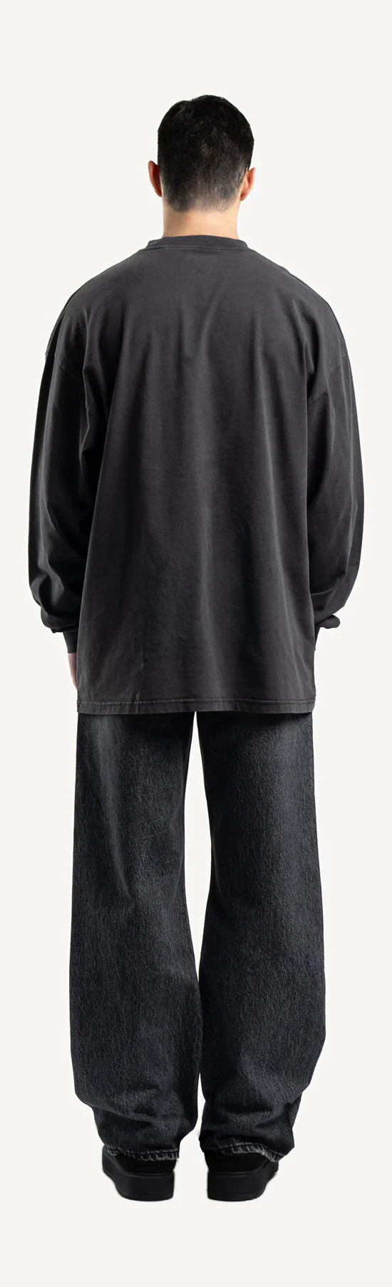 Faded Mid Black Loose Fit Jeans. - Image 14
