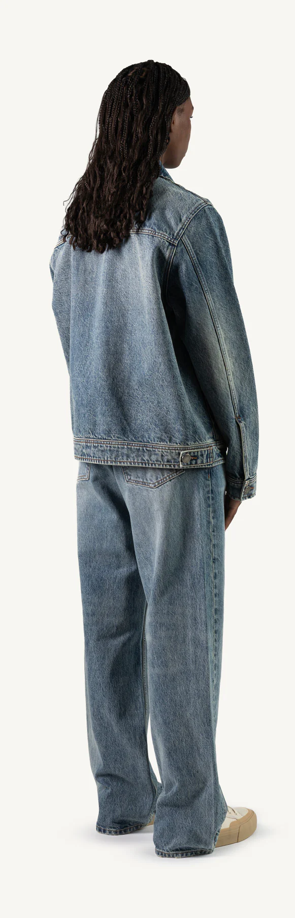 Faded Mid Blue Relaxed Denim Jacket. - Image 13