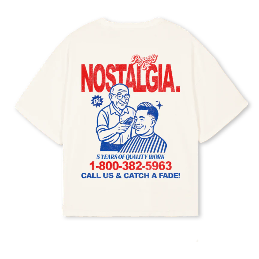 FADETEE_1 Vintage White Oversized Boxy Tee. - Image 2