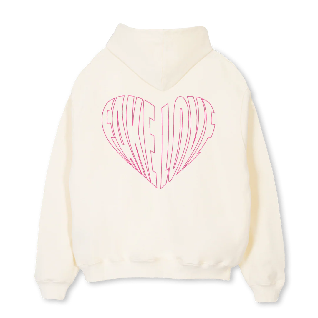 FAKELOVE Cream Oversized Hoodie. - Image 2