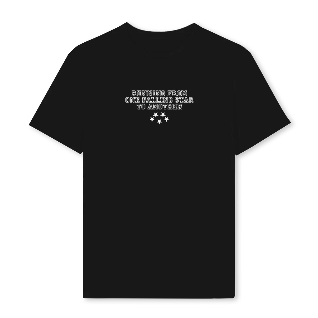 FALLINGSTARS Black Regular Tee.