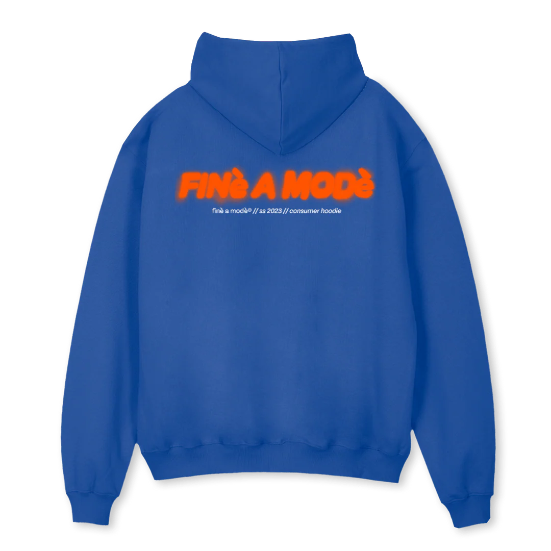 FAMHOODIE Cobalt Blue Oversized Hoodie. - Image 2