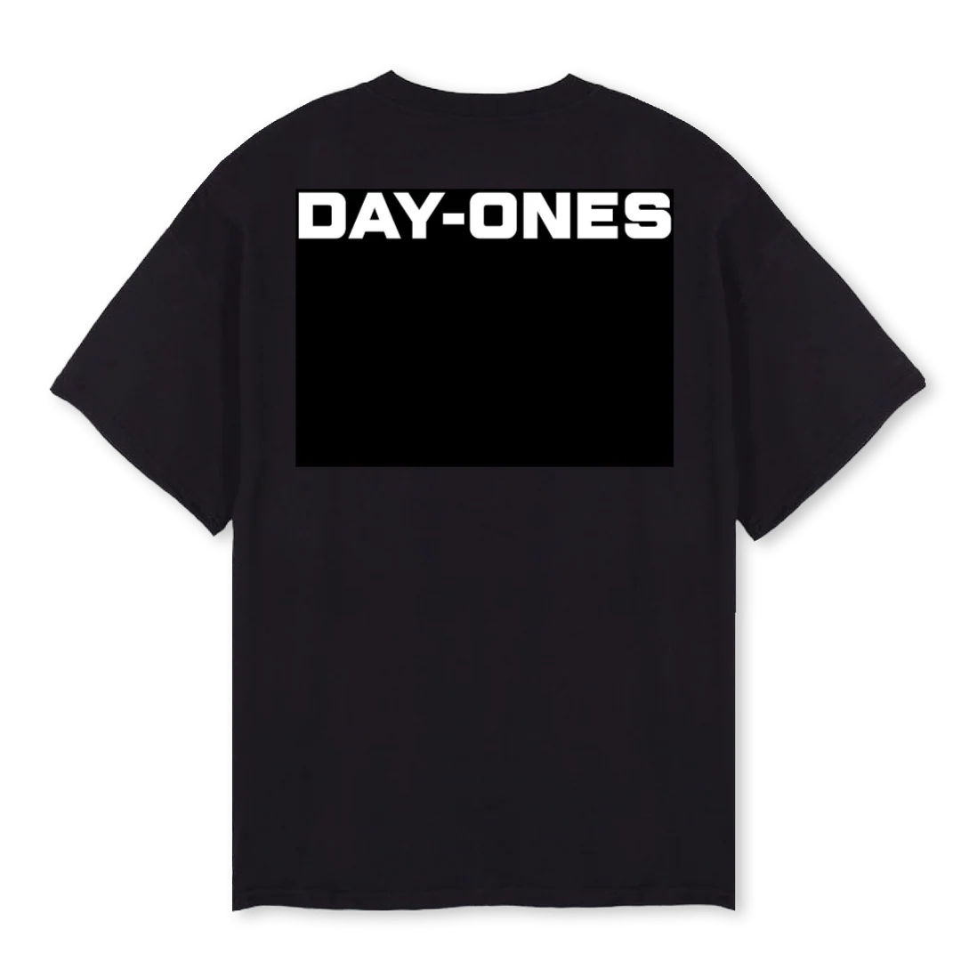 FAMILY W Black Oversized Tee. - Image 2