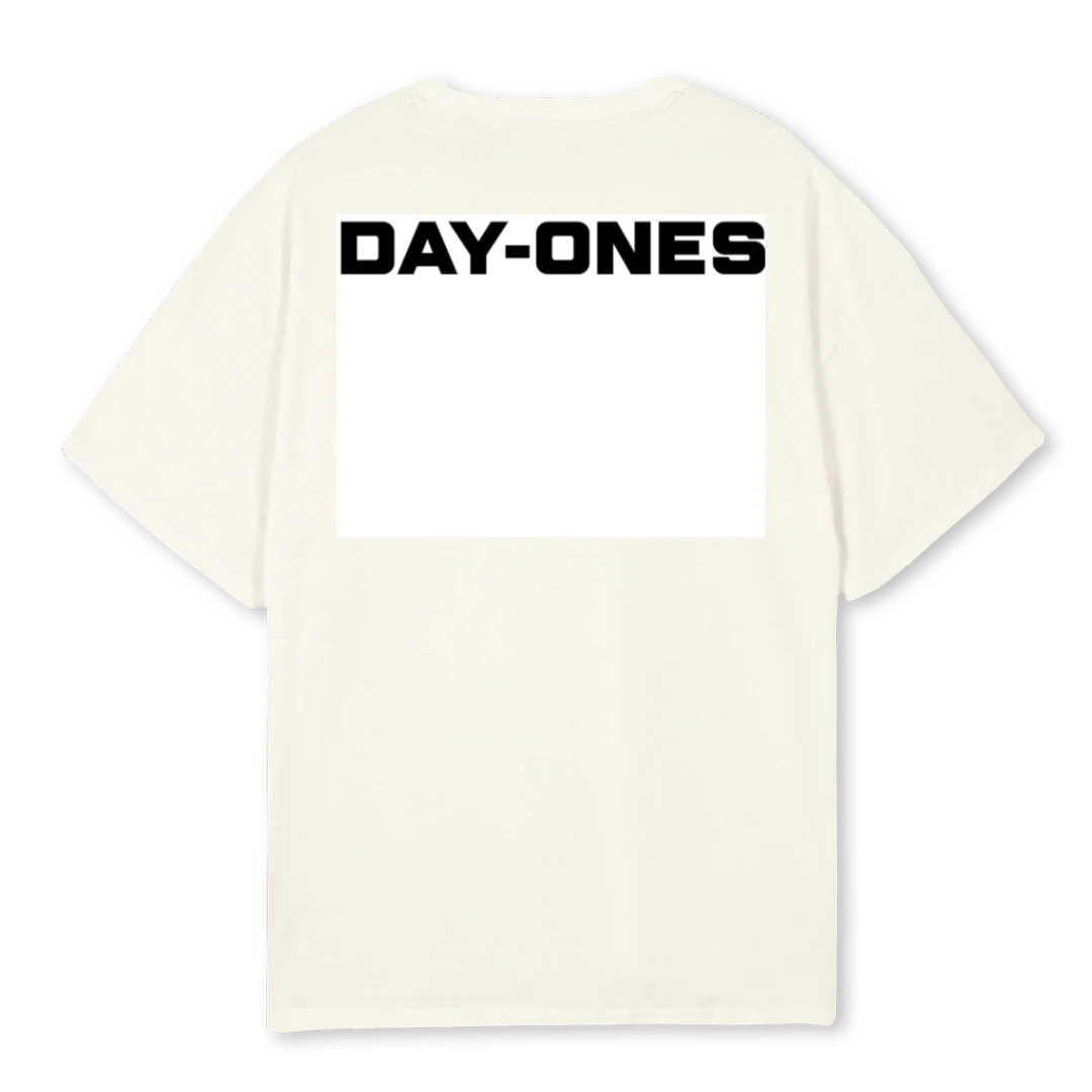 FAMILY B Cream Oversized Tee. - Image 2