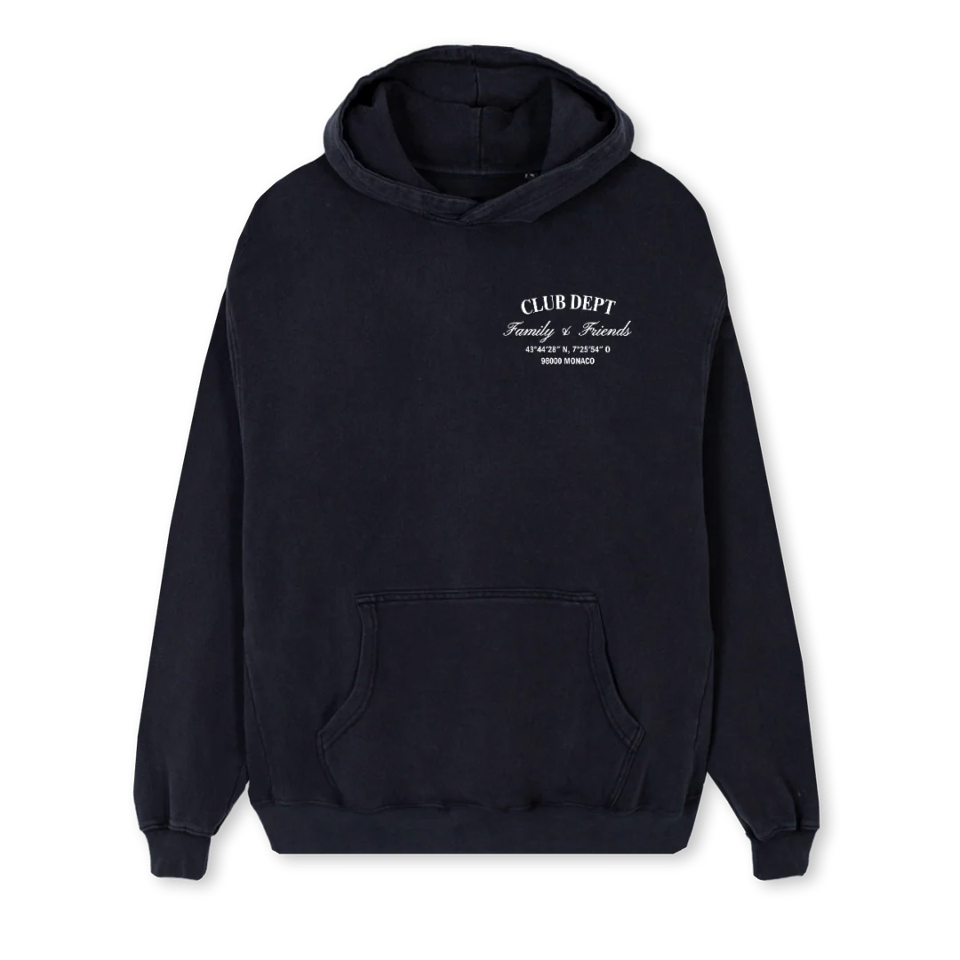 FAMILYNFRIENDSHOODIE Vintage Black Regular Hoodie.