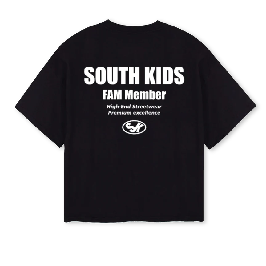FAMMEMBERBLACK Black Oversized Boxy Tee. - Image 2