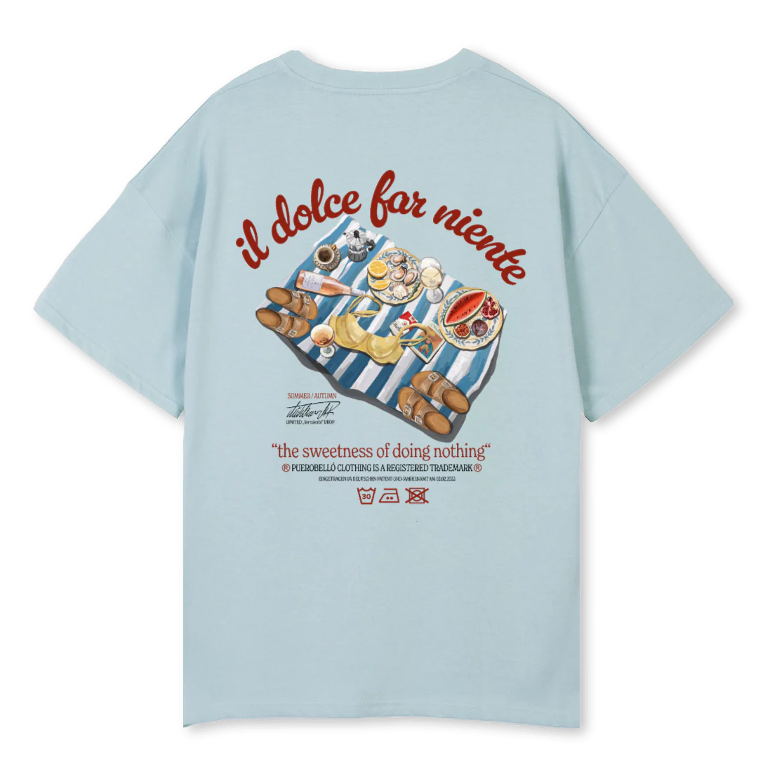 FAR NIENTE Cold Blue Oversized Tee. - Image 2
