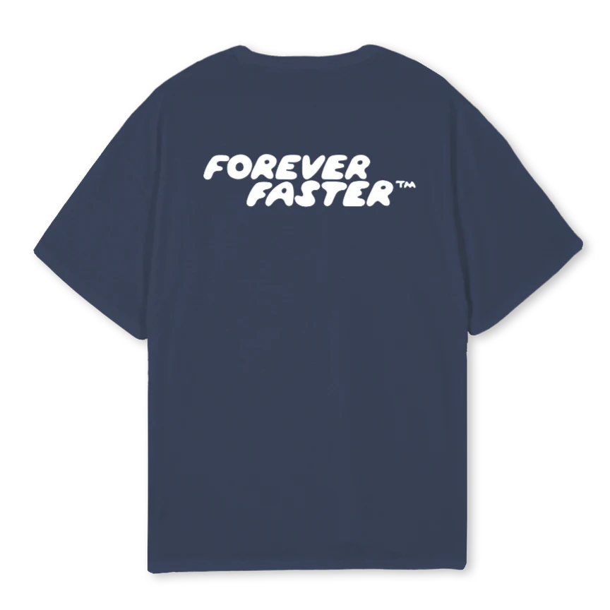 FASTERNAVY Navy Blue Oversized Tee. - Image 2