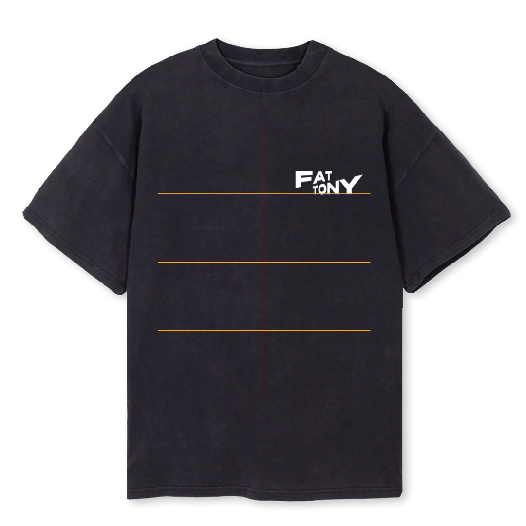 FATSHIRT Vintage Black Oversized Tee.