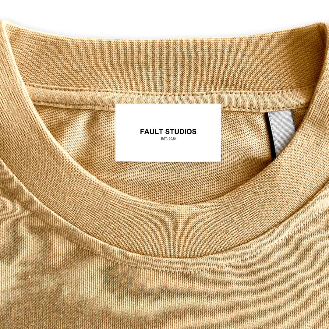 FAULT STUD Custom Neck Label.