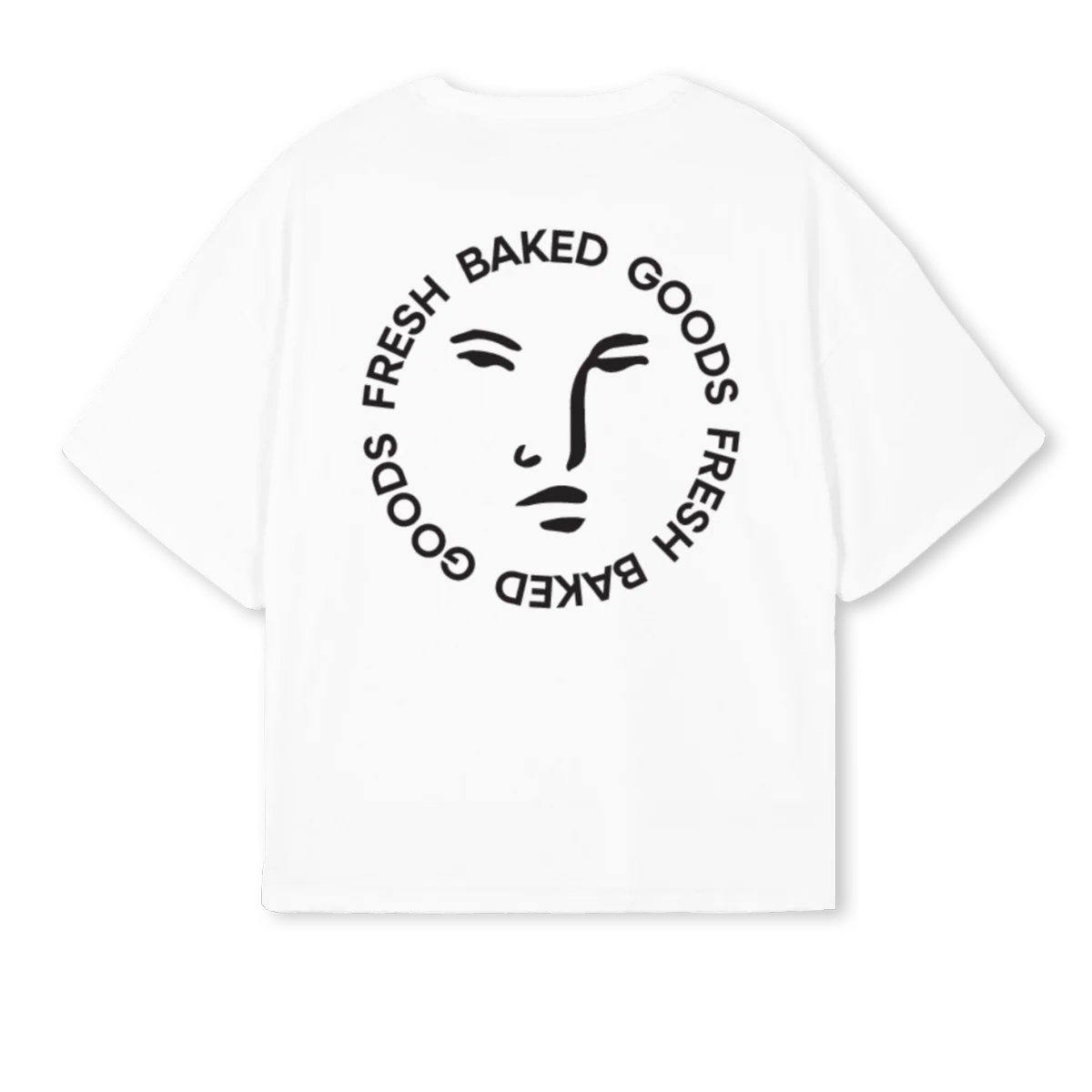 FBG White Oversized Boxy Tee. - Image 2