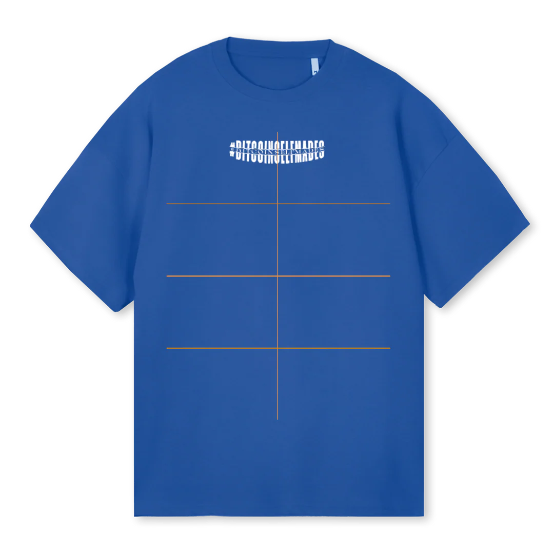 FCK BANKS GENESIS Cobalt Blue Oversized Tee.