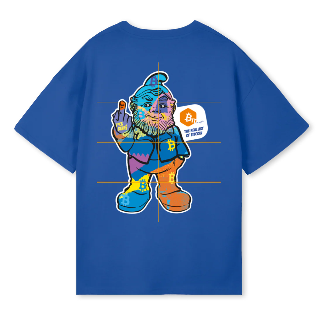FCK BANKS GENESIS Cobalt Blue Oversized Tee. - Image 2