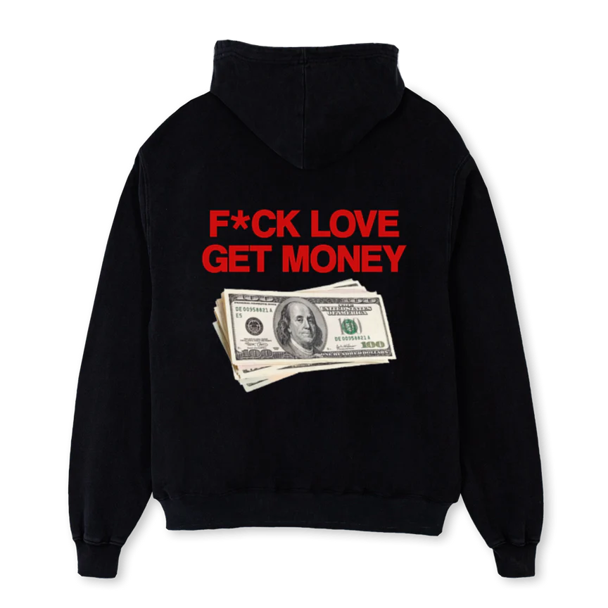 FCKLOVEHOODIE Black Oversized Hoodie. - Image 2