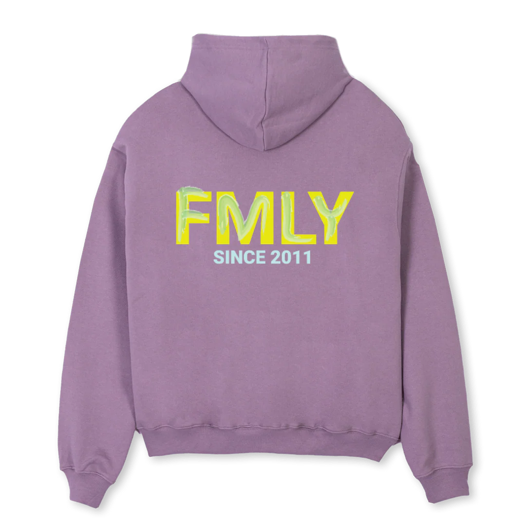 FEELING Purple Oversized Hoodie. - Image 2