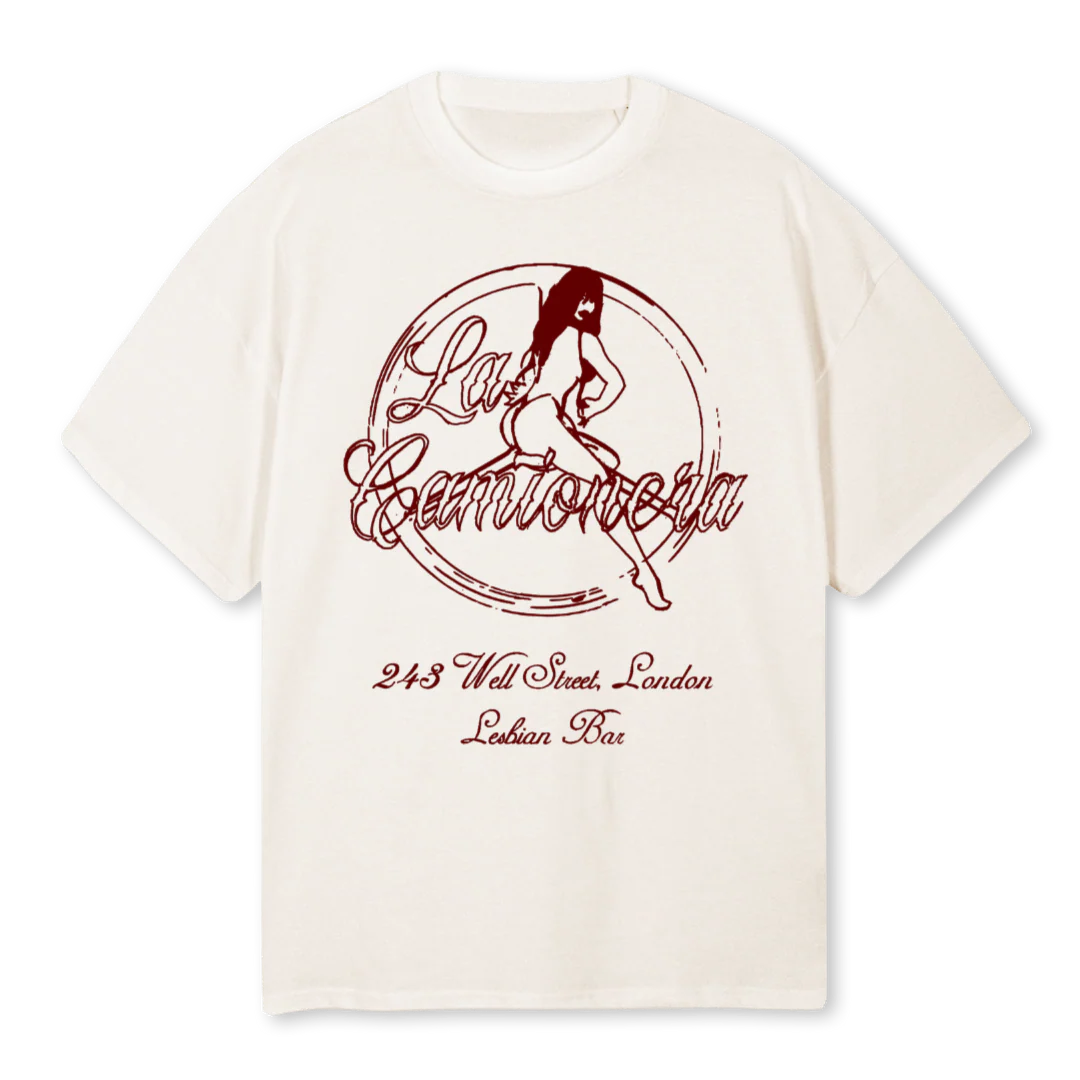 FEHRKJSDSAN Vintage White Oversized Tee.