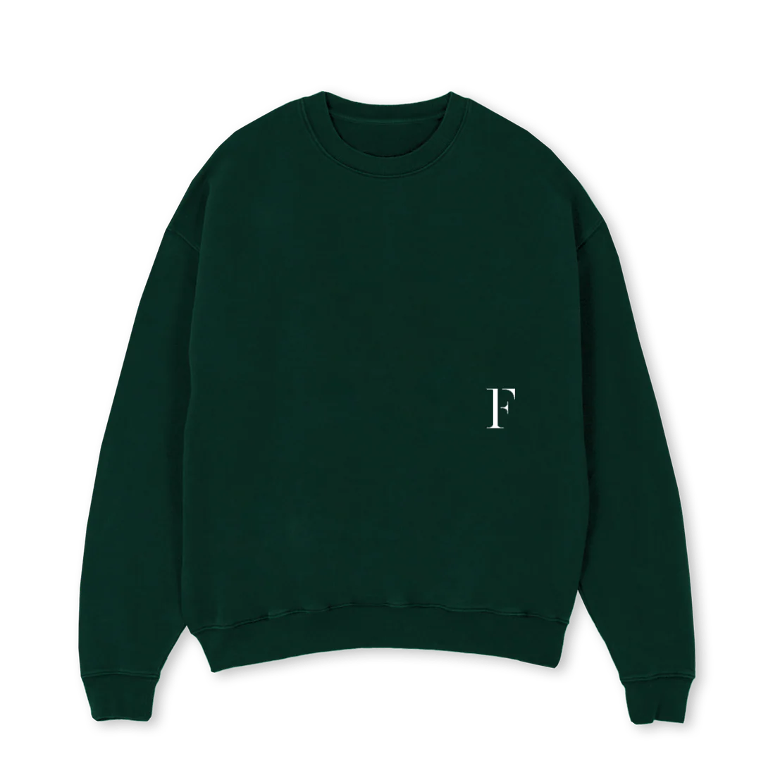 FELLOWGREEN Wild Green Oversized Crewneck Sweater.