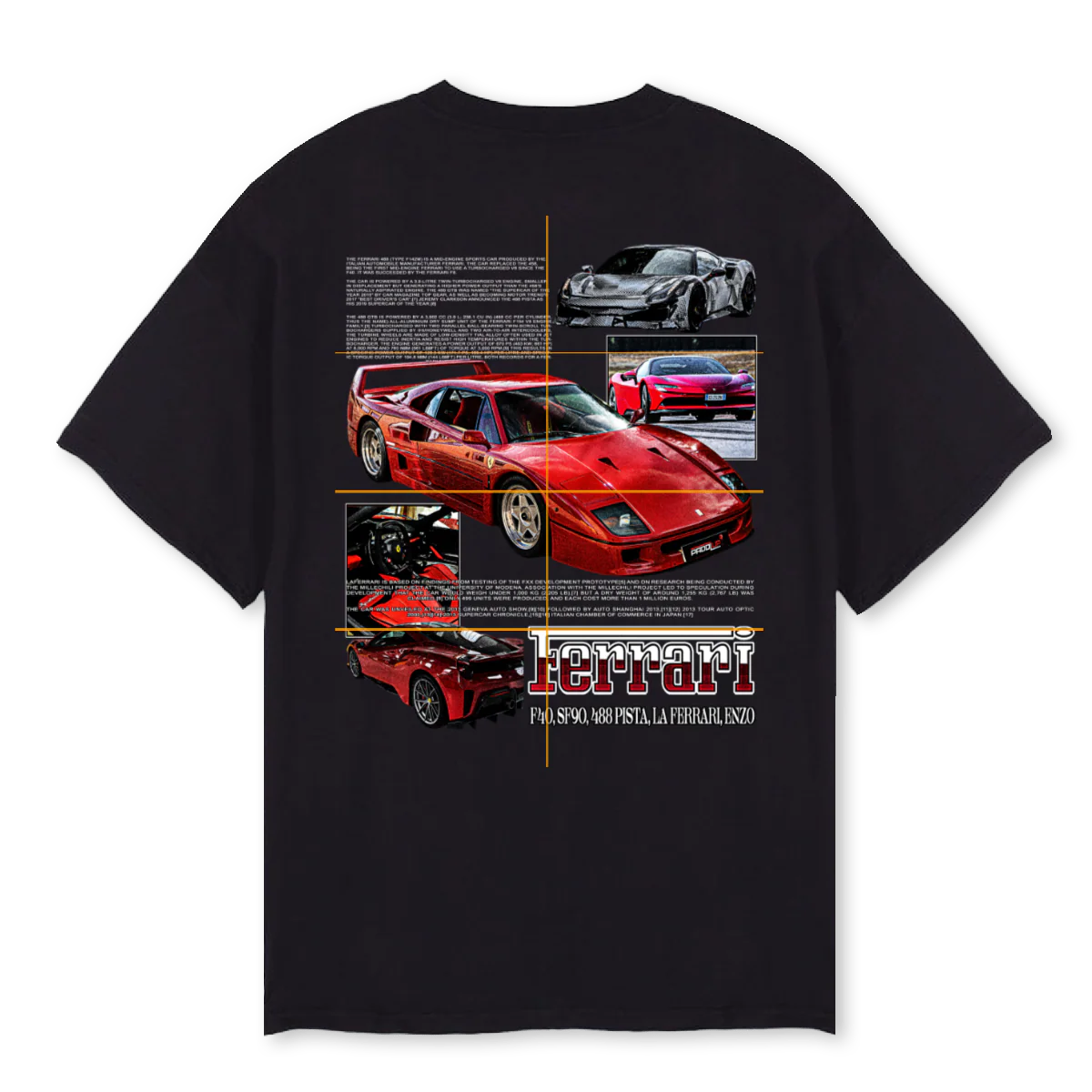 FERRARITEE Black Oversized Tee. - Image 2
