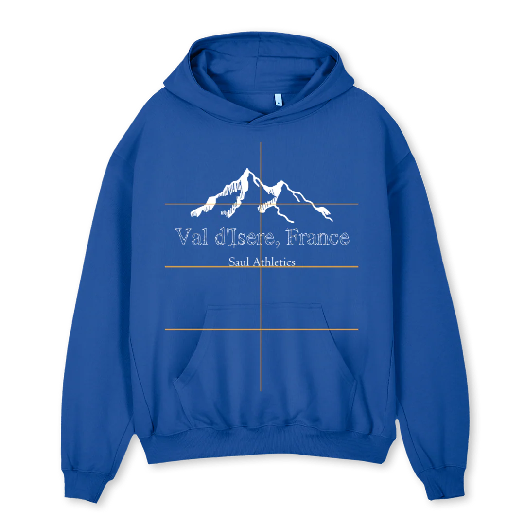 FFFFFFF Cobalt Blue Oversized Hoodie.