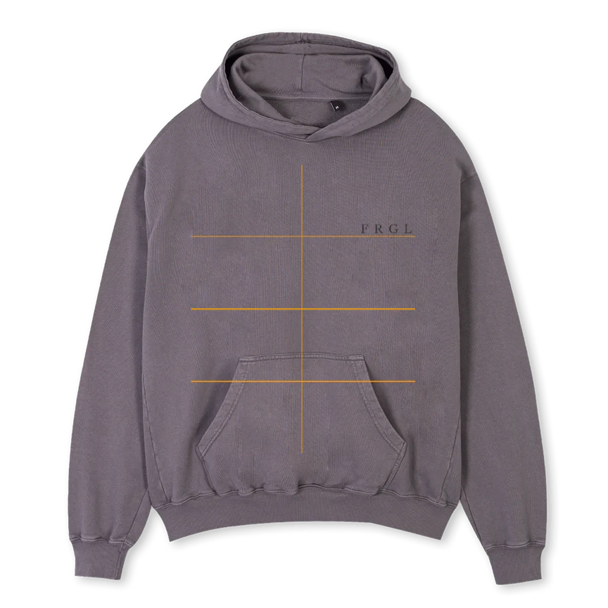 FGRL Pigment Grey Oversized Hoodie.