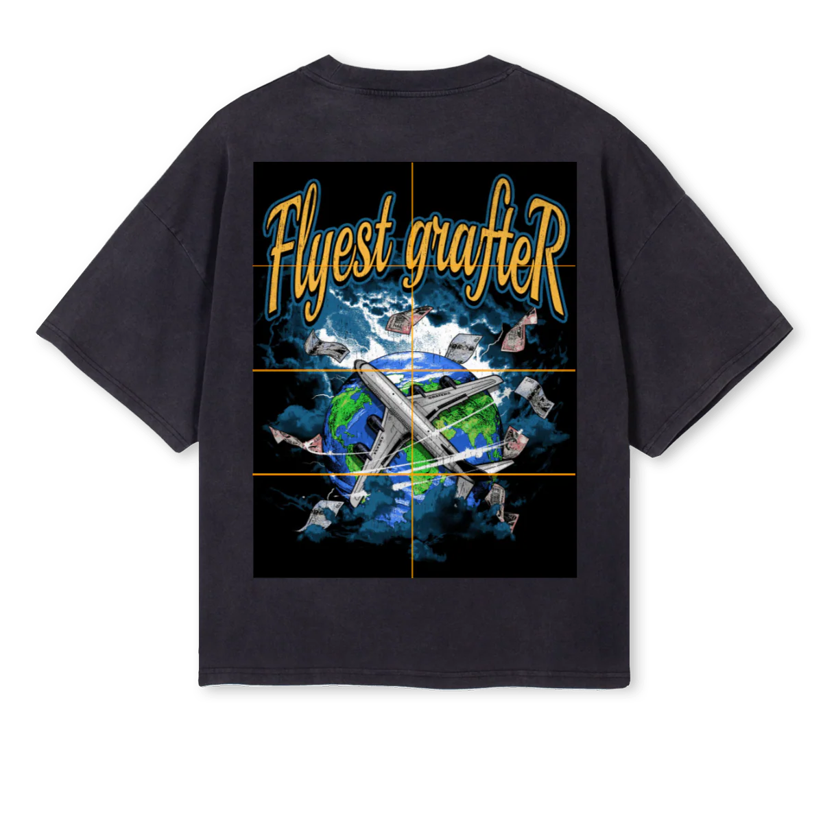 FGVIN Vintage Black Oversized Boxy Tee. - Image 2