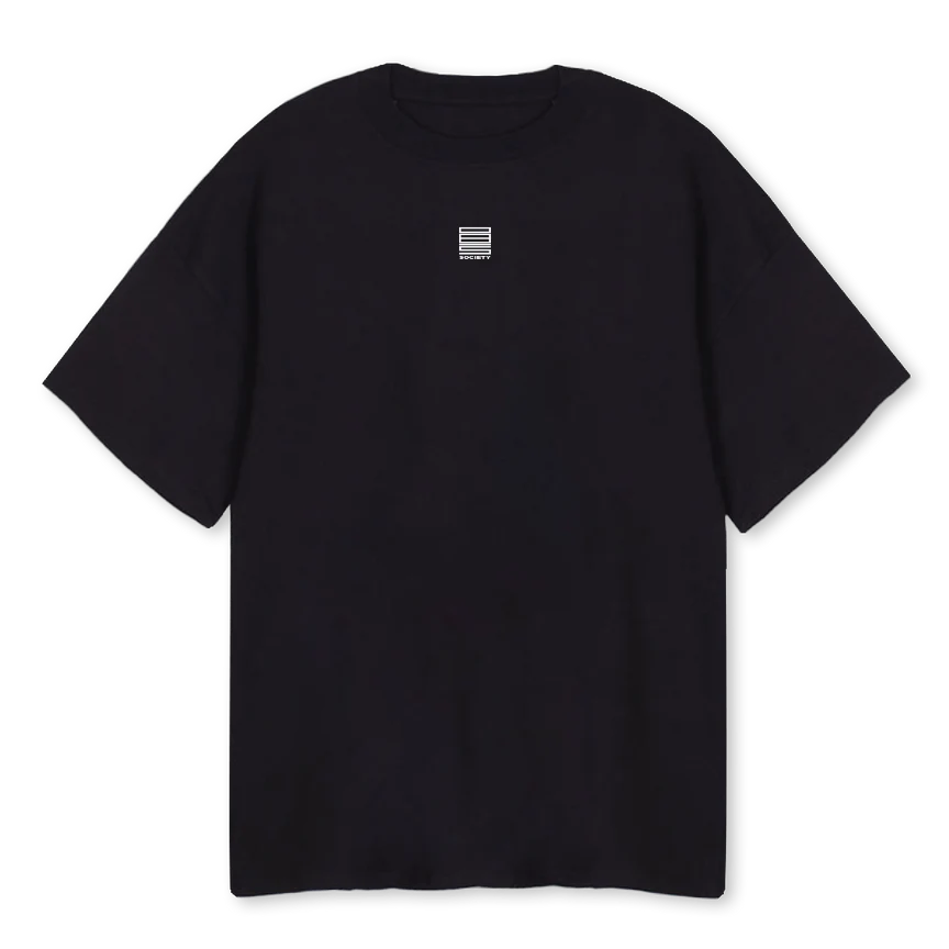 FHAINNIGHT Black Oversized Tee.