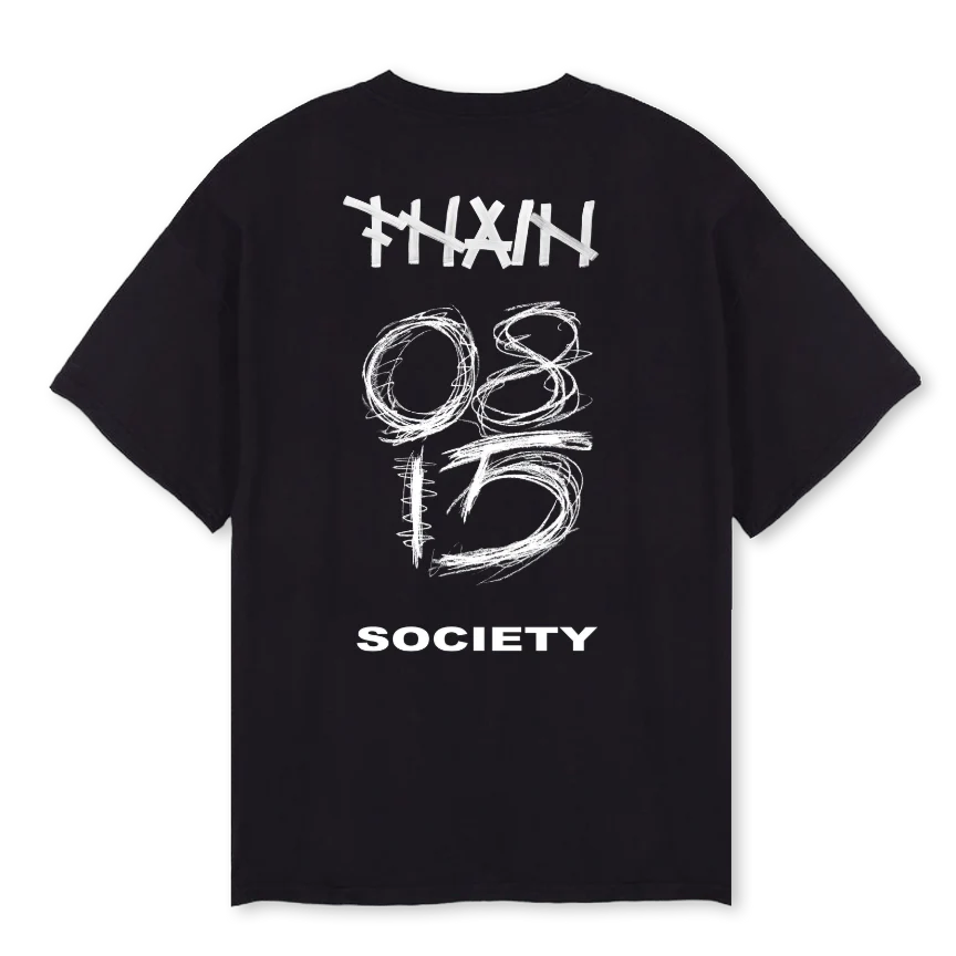 FHAINNIGHT Black Oversized Tee. - Image 2