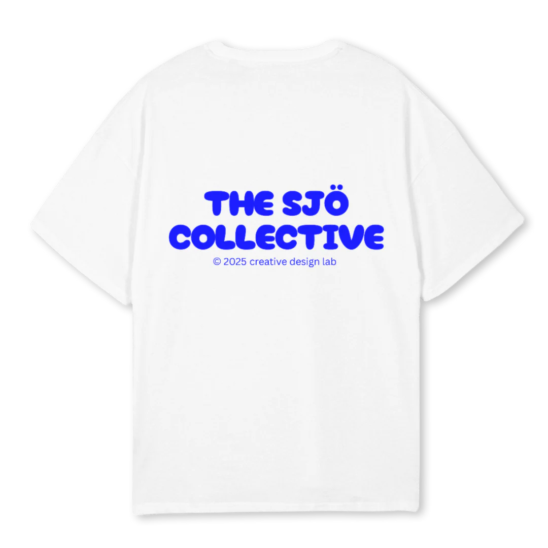 FIABLUE White Oversized Tee. - Image 2