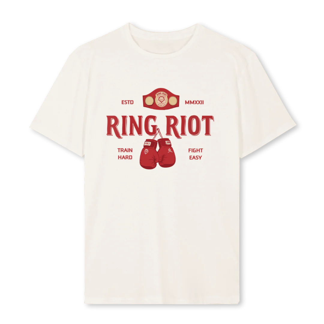 FIGHT BELT  Vintage White Regular Tee.
