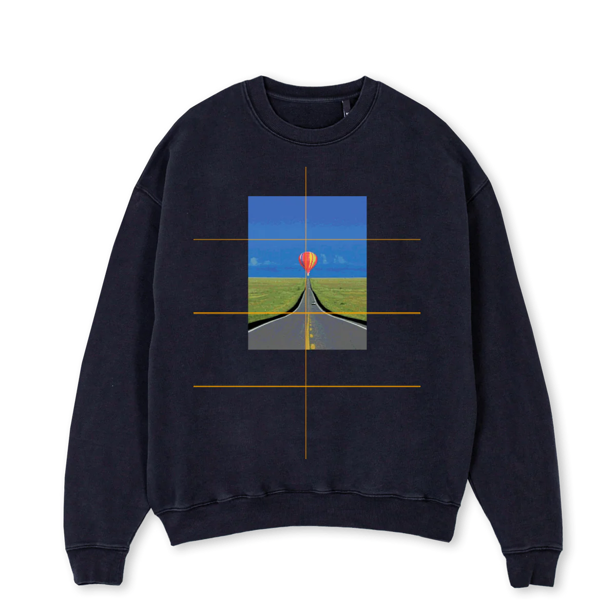 FINAL BALLOON VBLCK Vintage Black Oversized Crewneck Sweater.