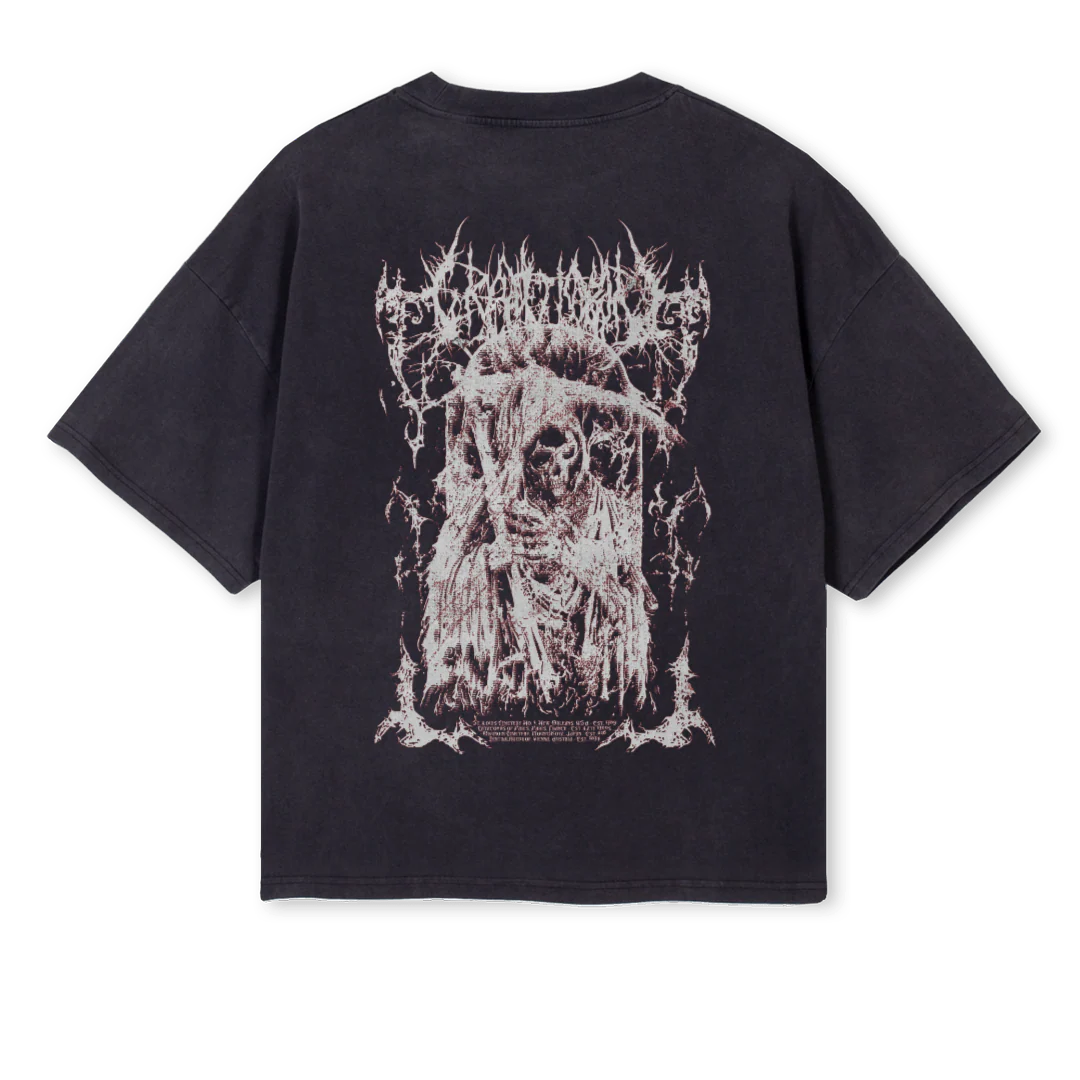 FINALRESTRED Vintage Black Oversized Boxy Tee. - Image 2