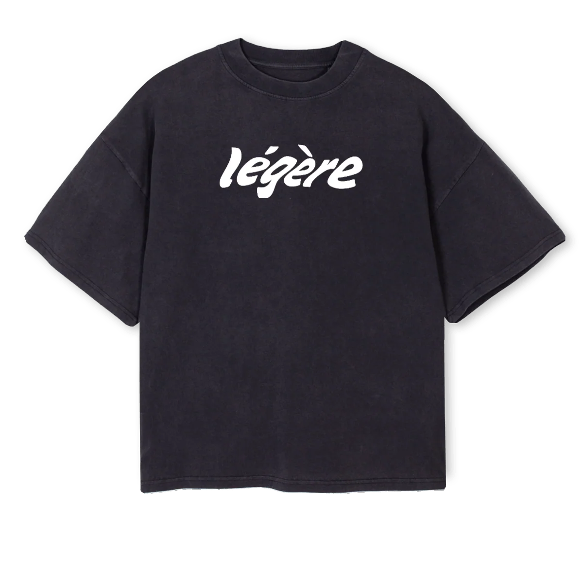 FIRSTDROP_2 Vintage Black Oversized Boxy Tee.