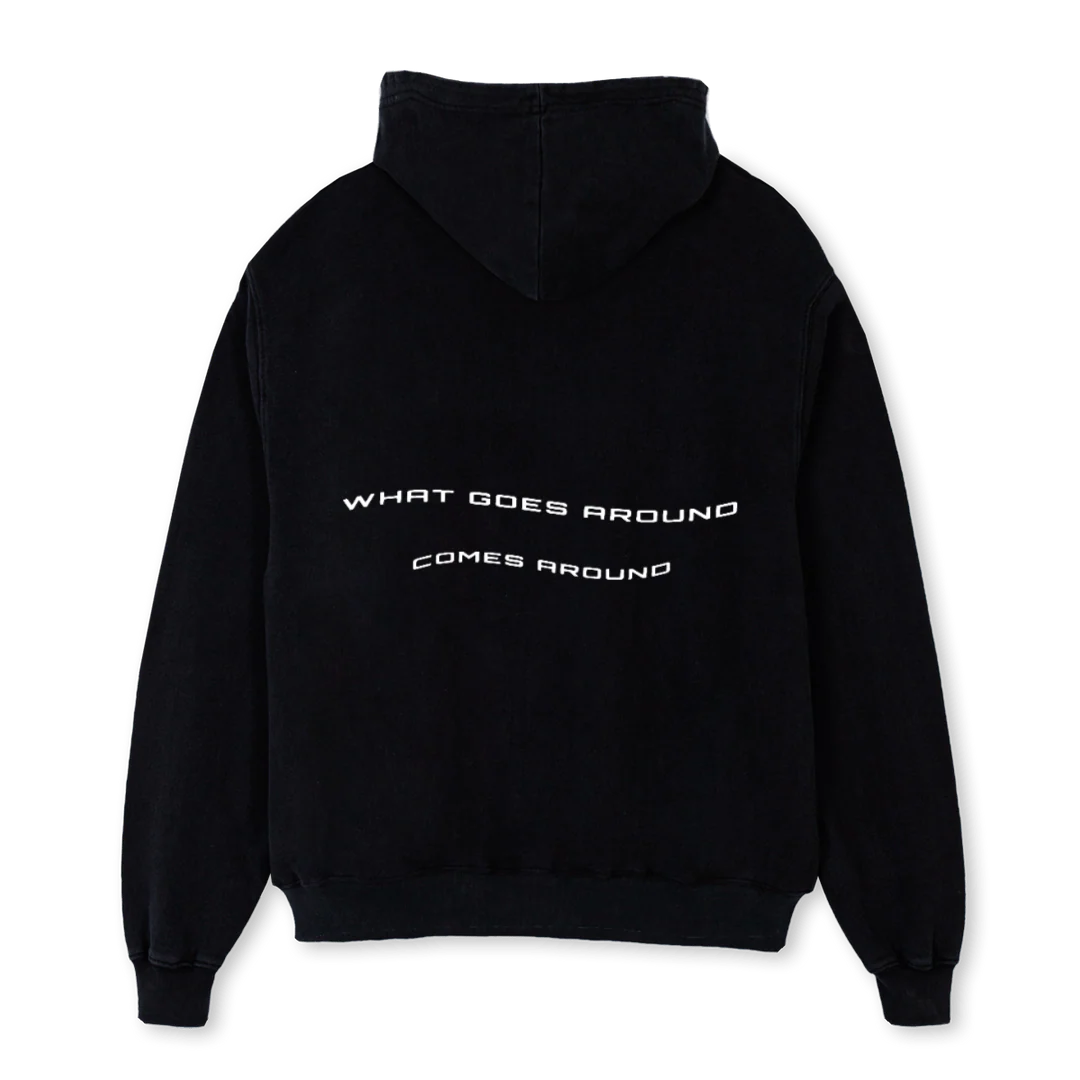 FIRSTDROPHOODIE Black Oversized Hoodie. - Image 2