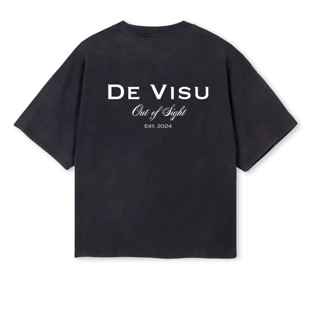 FIRSTSAMPLEDEVISUBLK Vintage Black Oversized Boxy Tee. - Image 2