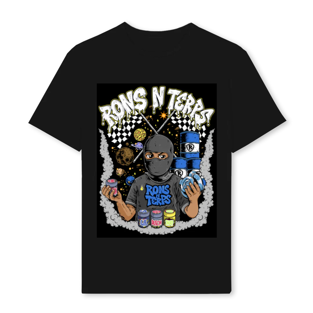FIRSTTEE Black Regular Tee.