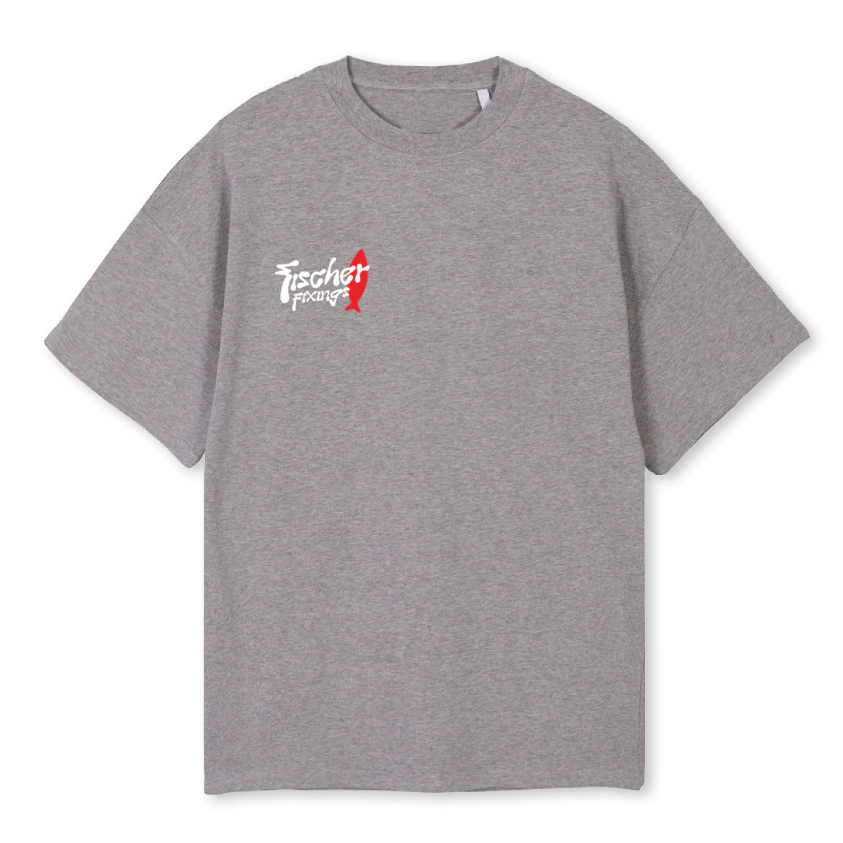 FISCHER SURFTEE Grey Marl Oversized Tee.