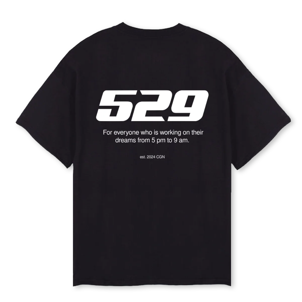 FIVE TO NINE BS Black Oversized Tee. - Image 2