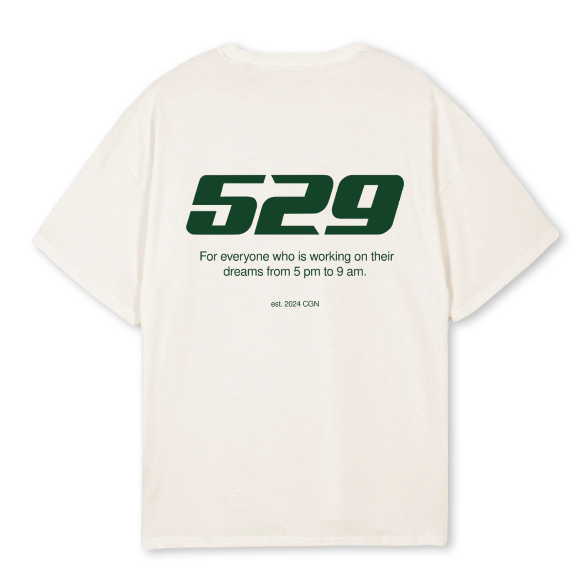 FIVE TO NINE VWS Vintage White Oversized Tee. - Image 2