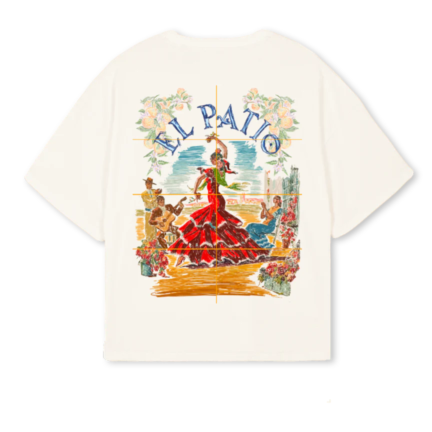 FLAMENCAVINTAGEWHITE Vintage White Oversized Boxy Tee. - Image 2
