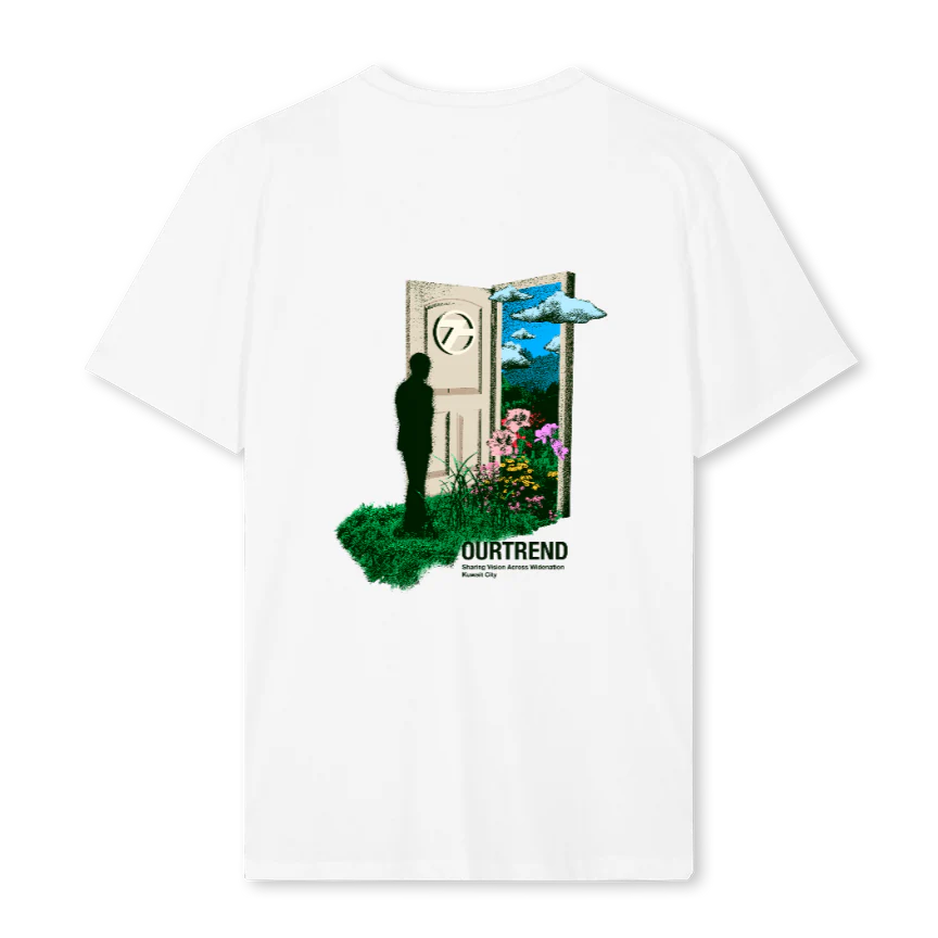 FLOOWER DOOR White Regular Tee. - Image 2