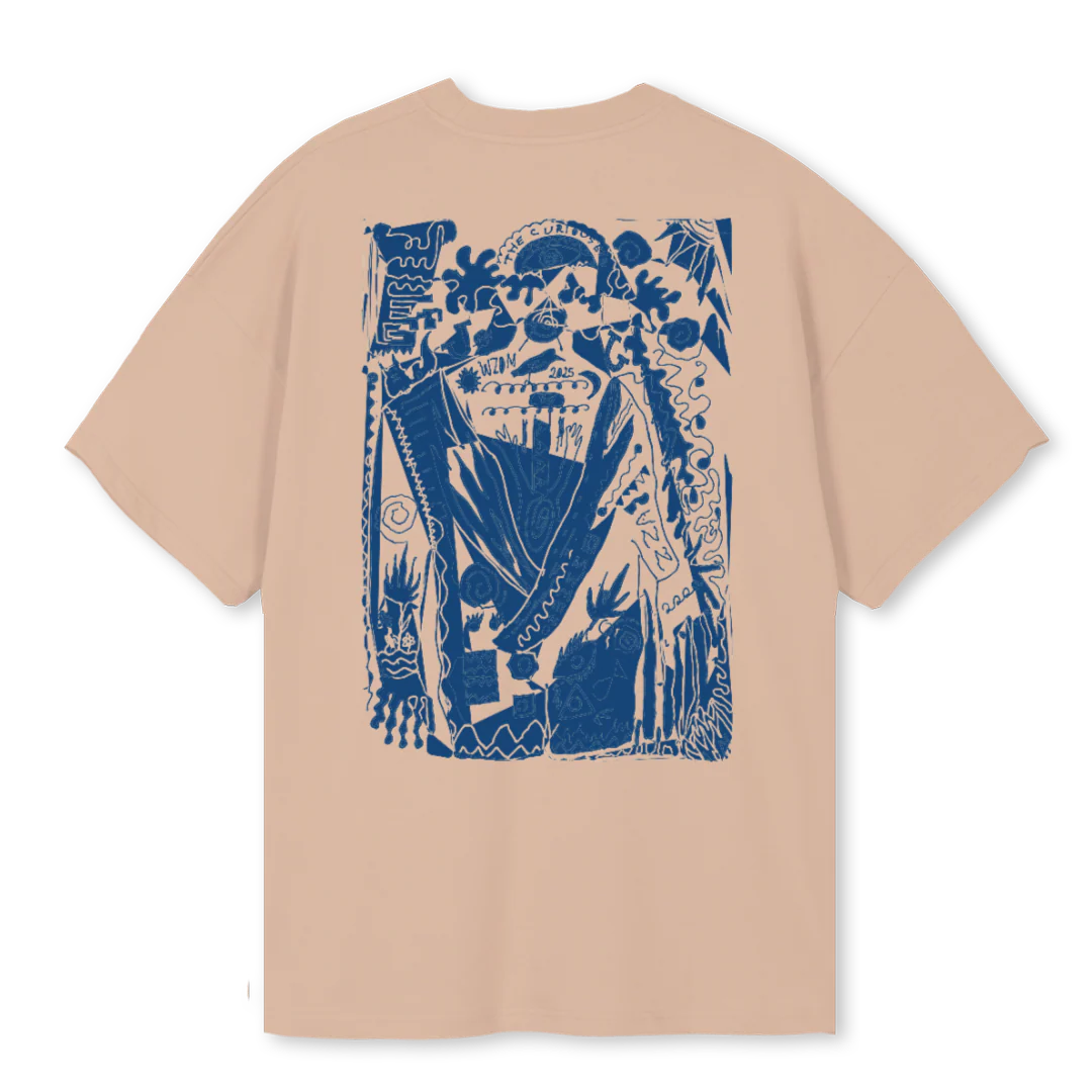 CURIOUSEYE_C Croissant Oversized Tee. - Image 2