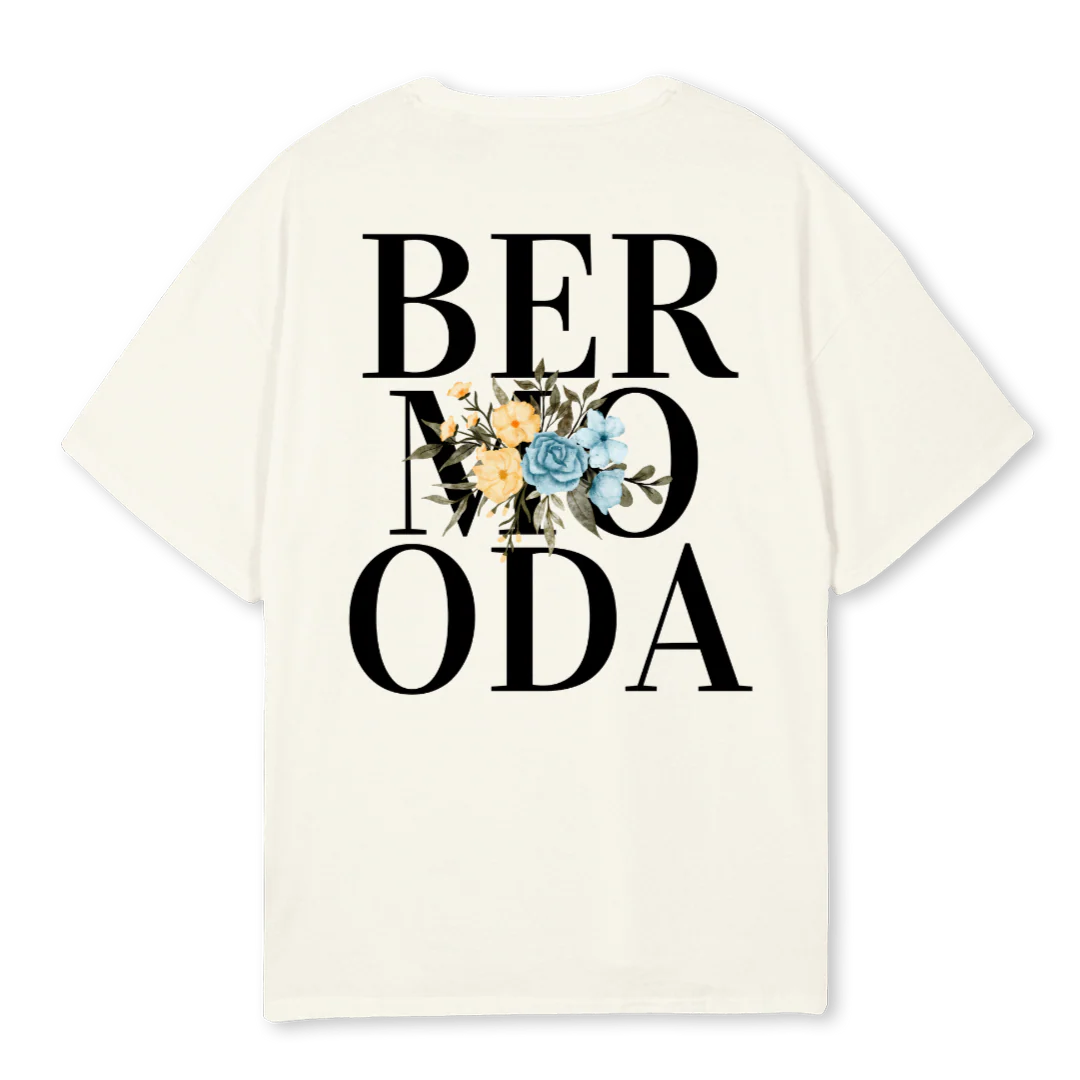 FLOWERBMDCREAM Cream Oversized Tee. - Image 2