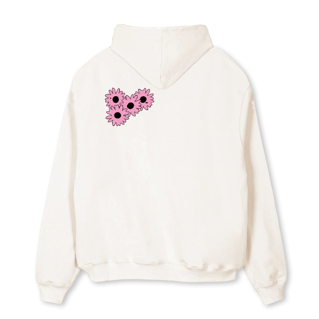 FLOWERBOYHOODIE Vintage White Oversized Hoodie. - Image 2