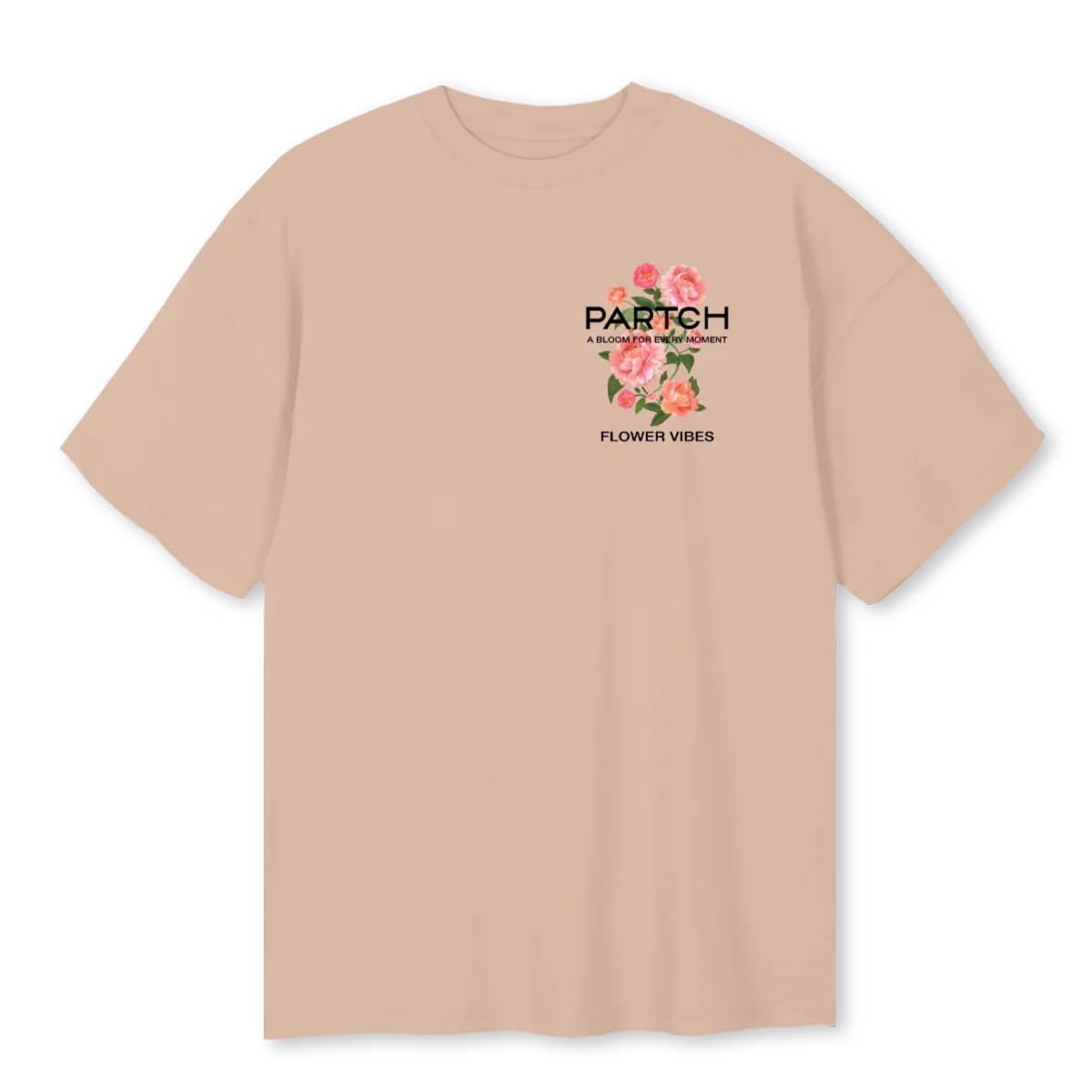 FLOWEROVTAN Croissant Oversized Tee.