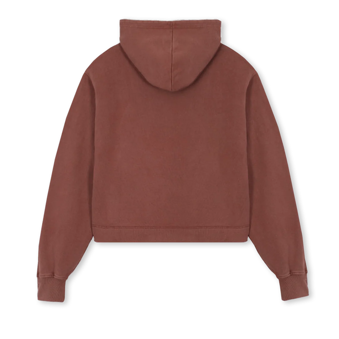 FLWRCROPHOODIE Vintage Brown Cropped Hoodie. - Image 2